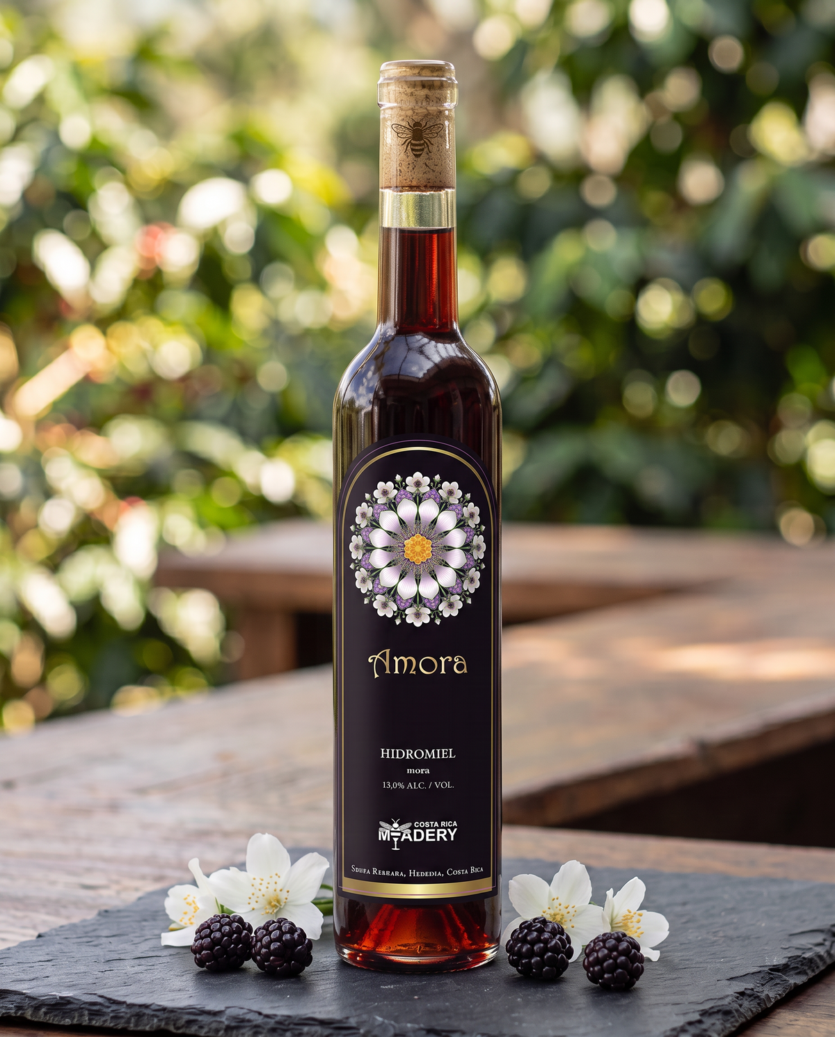 AMORA – Vino de Miel Dulce con Mora