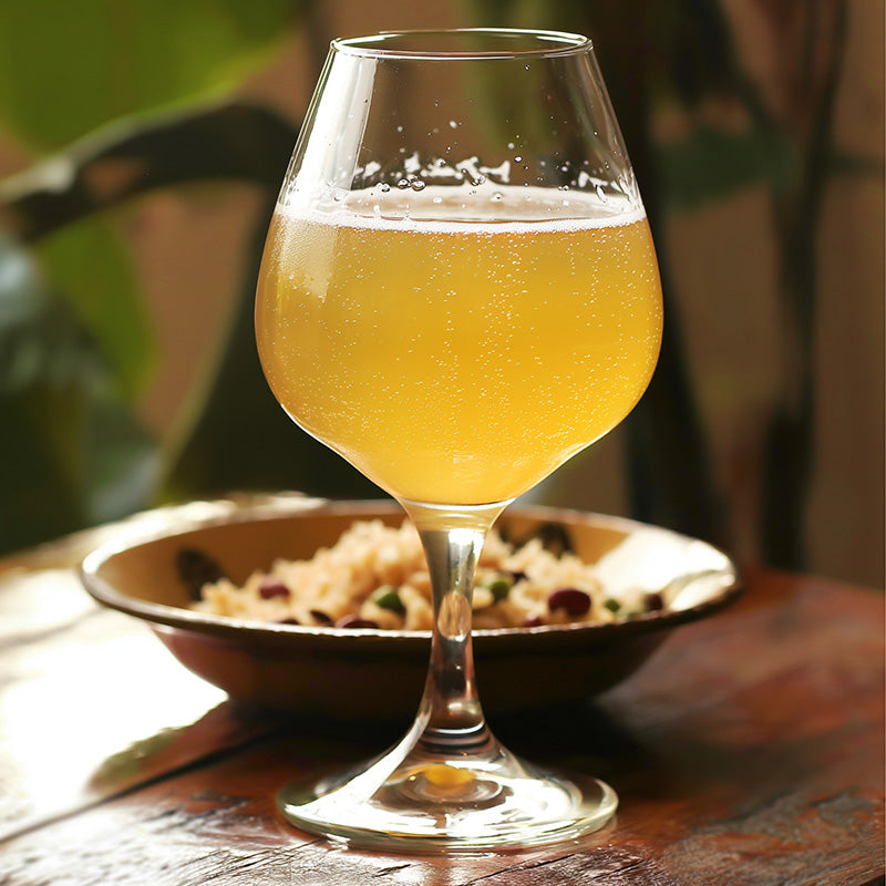 CARIBENO mead paired with rice and beans