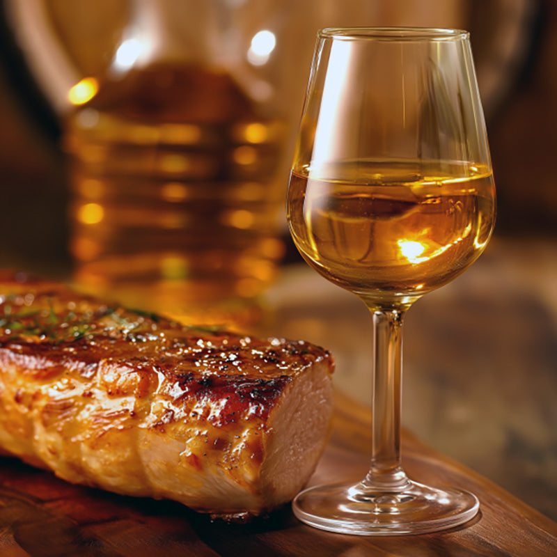 PASSIFLORA RUM BARREL-AGED MEAD paired with glazed ham