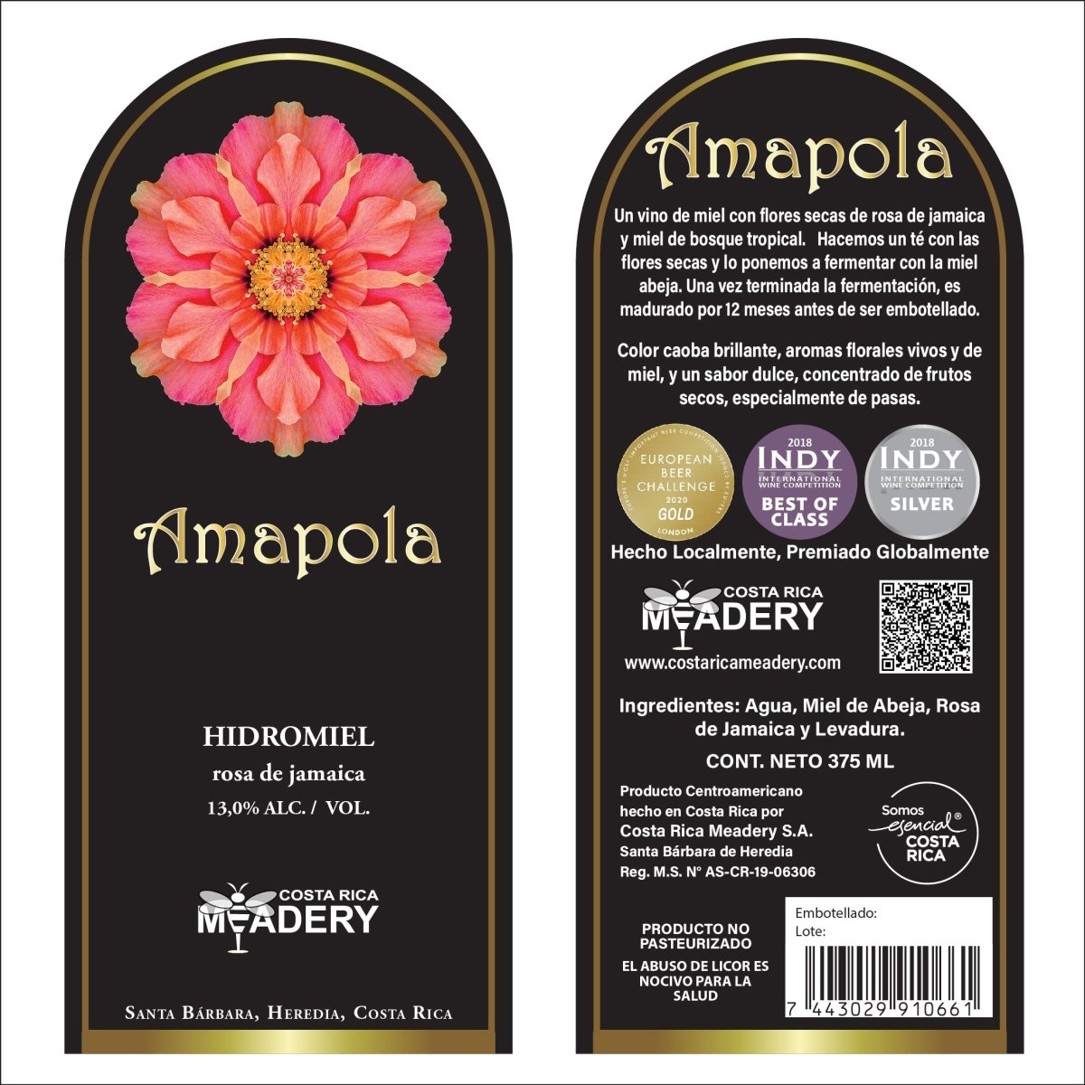 AMAPOLA - Vino de Miel - Costa Rica Meadery - Costa Rica Meadery