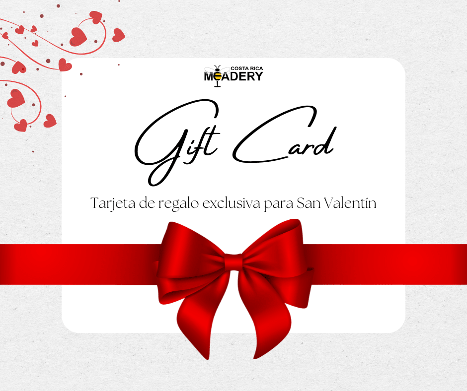 TARJETA DE REGALO - DÍA DE SAN VALENTIN - COSTA RICA MEADERY - Costa Rica Meadery